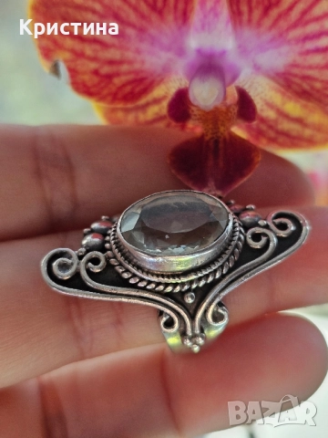Много красив сребърен пръстен, снимка 4 - Пръстени - 52223307
