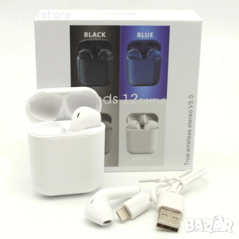 Слушалки безжични Bluetooth DigitalOne SP01136 IP12, Тапички, Блутут, BT5.0, бели, снимка 4 - Слушалки, hands-free - 52578239