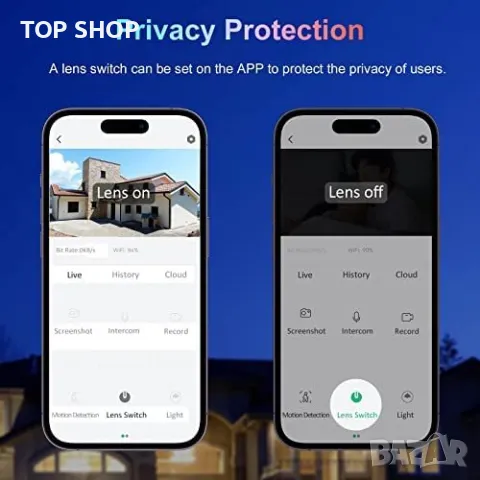 Нова Външна охранителна камера домашно видеонаблюдение Двуканална, снимка 2 - Аналогови камери - 49427422