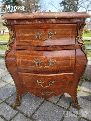 Италиански бароков комод с две нощни шкафчета 024, снимка 11 - Шкафове - 49978938