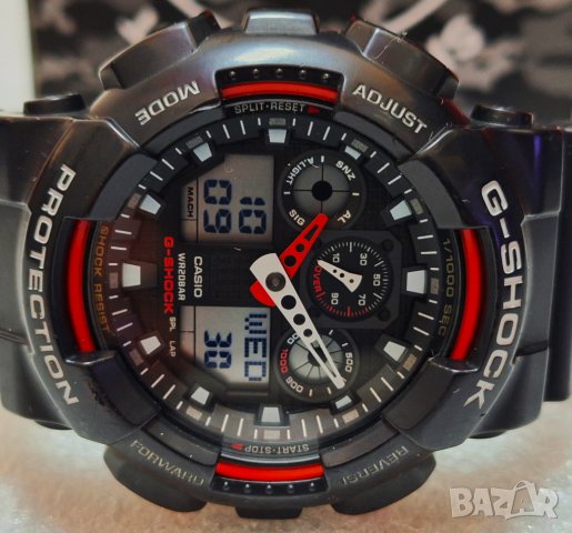 Мъжки часовник Casio G-Shock - GA-100, снимка 8 - Мъжки - 43845931