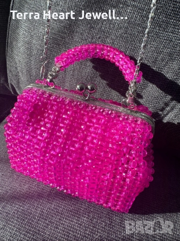 Дамска чанта от кристални мъниста и метална рамка , снимка 16 - Чанти - 52502126