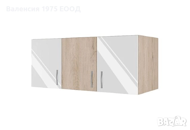 Надстройка Сити 1005 сонома, орех или комбинация бяло/ арвен, снимка 9 - Гардероби - 18797154