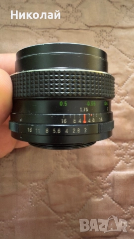 Ricoh Auto Rikenon 50mm f/2 M42, снимка 3 - Обективи и филтри - 51748145
