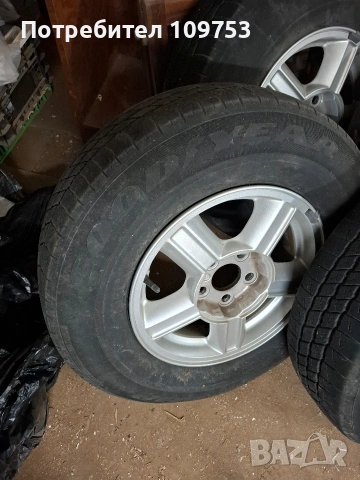 4 бр. Алуминиеви джанти 15'' за SUV + гуми, снимка 8 - Гуми и джанти - 53309123
