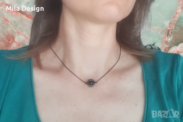 Защитно колие с черен Турмалин и Хематит, снимка 4 - Колиета, медальони, синджири - 50639946