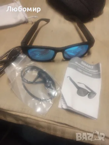 Мъжки слънчеви очила, Bluetooth, черни, снимка 4 - Слънчеви и диоптрични очила - 49113118