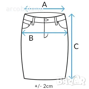 STELLIS Дамска дънкова пола, снимка 4 - Поли - 47369966
