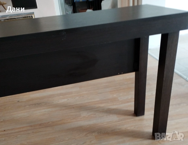 Продавам бюра от дърво - цвят венге - здрави и удобни, снимка 4 - Бюра - 52684943