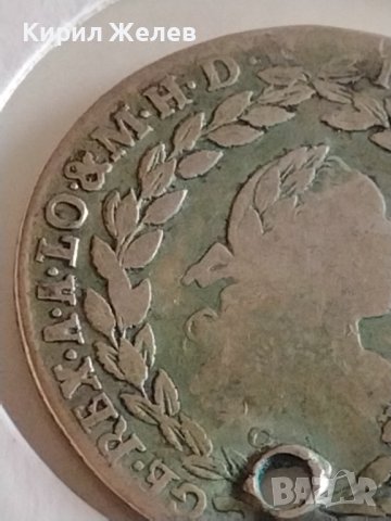 Рядка СРЕБЪРНА Монета 20 КРОЙЦЕРА 1777 г. Император Йозеф II АВСТРИЯ Уникат за КОЛЕКЦИОНЕРИ 43056, снимка 6 - Нумизматика и бонистика - 43950157
