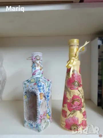 Декорации за дома пана за стена декупаж бутилки декорации, снимка 4 - Декорация за дома - 47513958