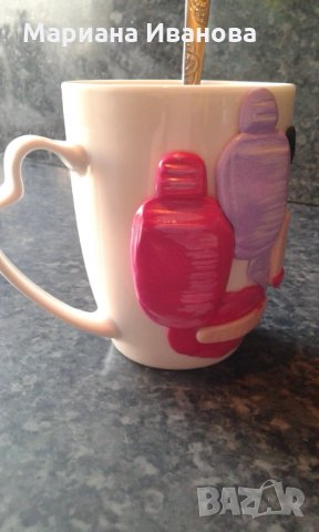 декорирани чаши и лъжички, снимка 7 - Ръчно изработени сувенири - 27371224