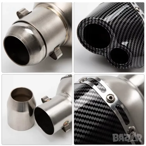 Гърне за мотор, мотоциклет PA944 - 40см - КАРБОН, снимка 3 - Аксесоари и консумативи - 49704888