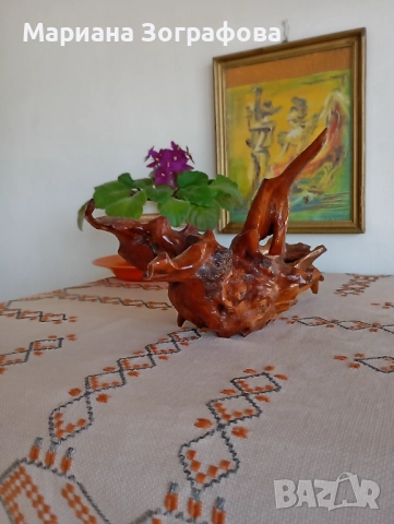 Авторски скулптури 7 бр., - пластика от дърво, ръчна изработка, уникати, 1987-1988 г., снимка 7 - Антикварни и старинни предмети - 47820573