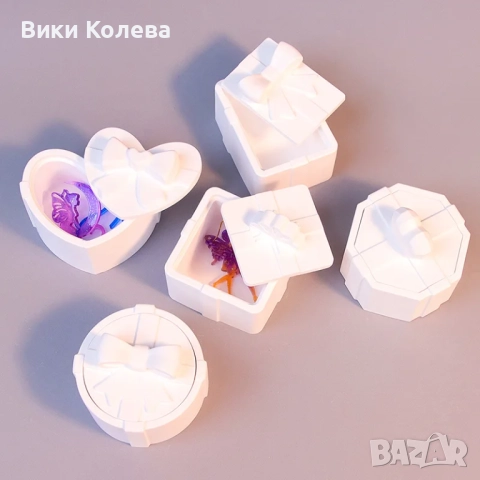 Силиконов молд – Кутийка с капак, снимка 5 - Форми - 52913459