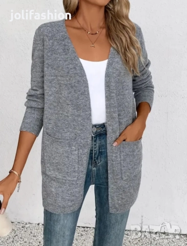 Плетени жилетки с качулка, снимка 16 - Жилетки - 29628584