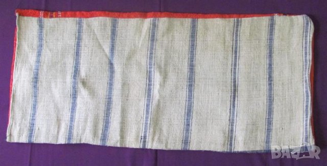 19 век Фолк Арт Ръчно Тъкана и Бродирана Вълнена Възглавница, снимка 7 - Антикварни и старинни предмети - 35197696