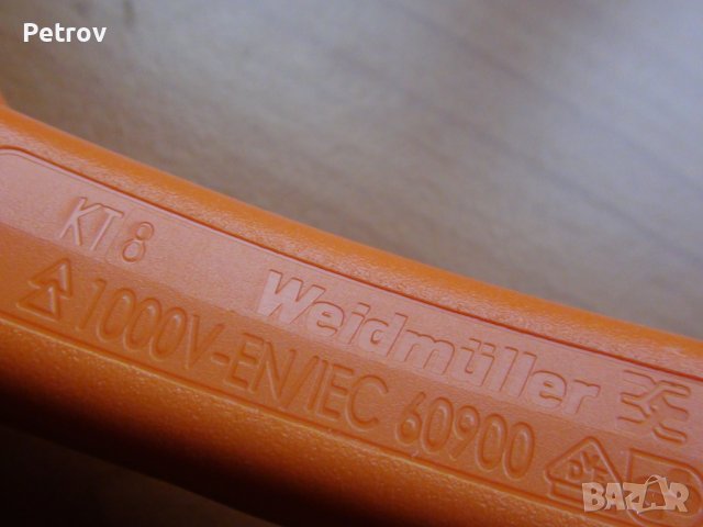 WEIDMÜLLER KT 8 VDE 1000 V - PROFI Кабелни Ножици !!! ЧИСТО НОВИ !!! ORIGINAL WEIGMÜLLER - Japan !!!, снимка 9 - Клещи - 37297514