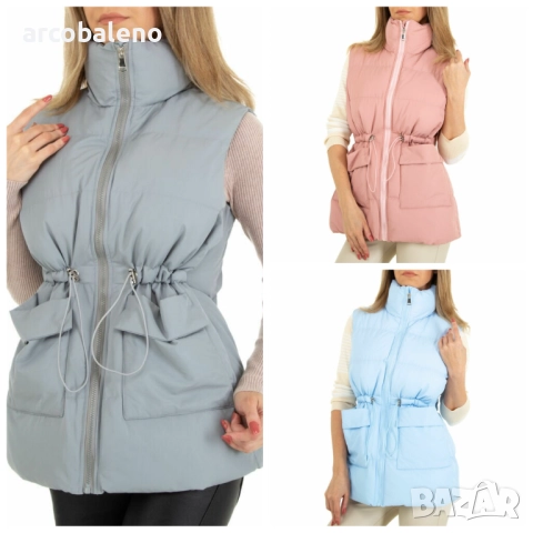 Дамско зимно яке без ръкави, 3цвята 