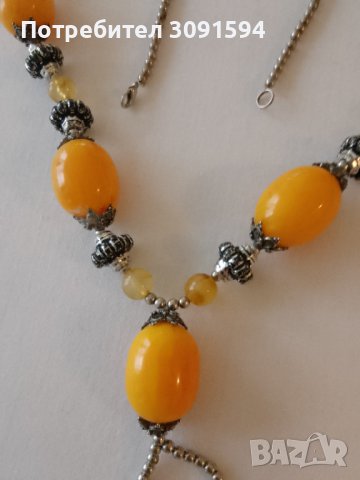  Винтидж колие – от цветни мъниста, снимка 5 - Колиета, медальони, синджири - 43725019