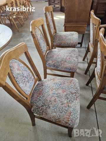 К-т Масивни Столове-5бр -2 с Подлакътници-внос от Германия!, снимка 6 - Столове - 53535104