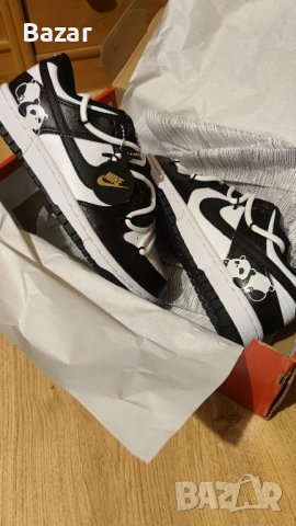 Nike Dunk SB Panda Нови Оригинални Дамски Обувки Маратонки Кецове Размер 38 Номер Черни Black White, снимка 2 - Маратонки - 43050942