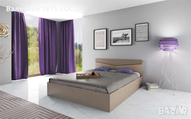 Спалня Сити 2010 дъб артисан или комбинация мока/ лате, снимка 2 - Спални и легла - 47361749