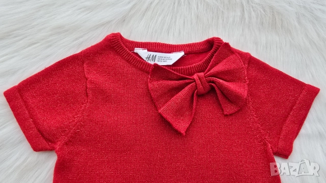 Детска рокля H&M размер 18-24 месеца, снимка 2 - Бебешки рокли - 52621773