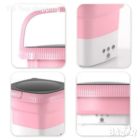 Мини сгъваема преносима пералня – 6.5 L, снимка 4 - Перални - 51102830