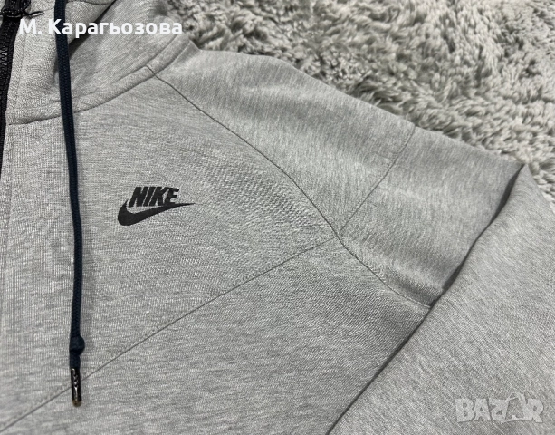 Мъжко Nike Tech Fleece Full-Zip Hoodie, Размер XL, снимка 5 - Спортни дрехи, екипи - 52552288