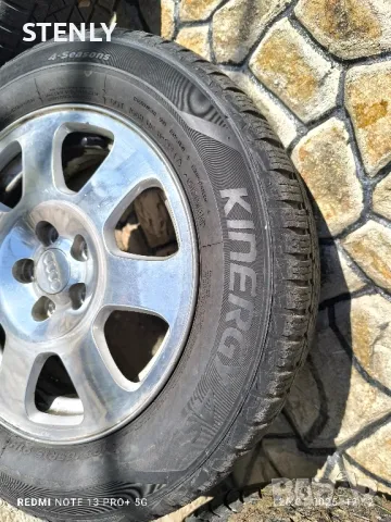 Оригинални лети джанти с гуми за Ауди, 15 цола 5 бр , снимка 12 - Гуми и джанти - 48837255