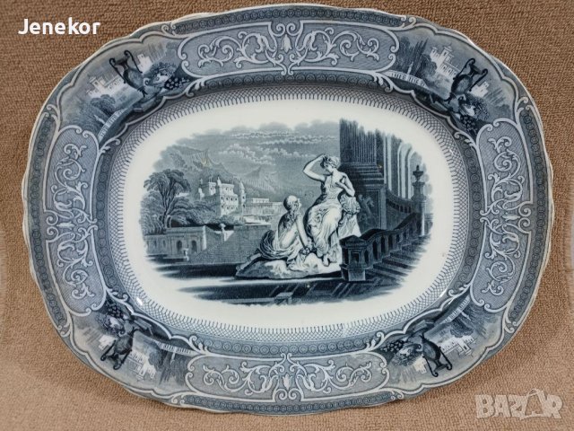 Много старо плато L.G. Edwards., снимка 2 - Антикварни и старинни предмети - 40806815