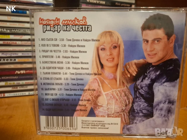 НАЙДЕН МИЛКОВ-РИЦАР НА ЧЕСТТА, снимка 3 - CD дискове - 51251109