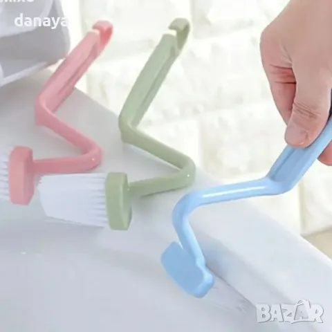 5252 Извита четка за почистване ръба на тоалетна чиния, снимка 6 - Мопове, кофи, четки и метли - 47393158