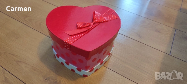 Сърце - Голяма подаръчна кутия с панделка, снимка 13 - Други - 52430389
