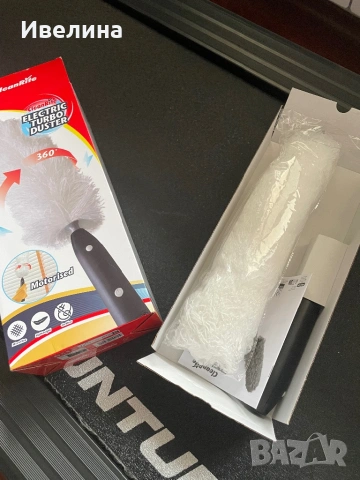 Електрическа четка за прах, Бял, Микрофибър, Въртяща се глава, снимка 2 - Други - 53108304
