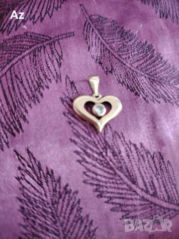 Златна висулка Сърце , снимка 3 - Колиета, медальони, синджири - 36466036