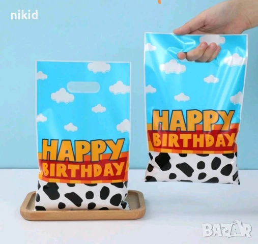 10 бр Торбички Happy Birthday Пес Патрул тип куче за сладки подарък рожден ден парти, снимка 2 - Други - 51185345