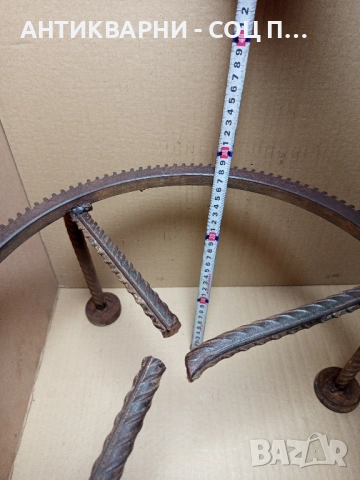 Стар Ръчно Изработен Масивен Саджек Пиростия За Огнище 5кг. , снимка 8 - Антикварни и старинни предмети - 52540016