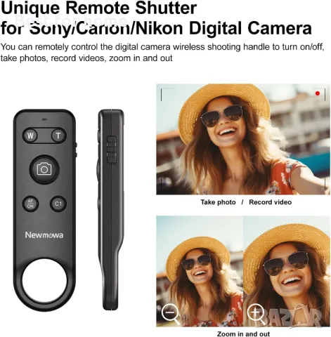  Newmowa Безжичен дистанционен статив (трипод)  за фотоапарат, снимка 2 - Чанти, стативи, аксесоари - 50109710