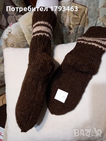 Ръчно плетени чорапи от вълна размер 40