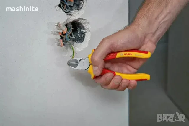 Клещи резачки изолирани за каблеи поднапрежение VDE 160 mm Bosch, снимка 2 - Клещи - 51027894