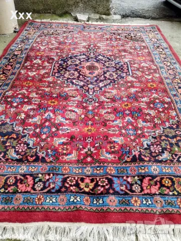 Ръчно тъкан вълнен килим.Ирански.Топ качество за ценители., снимка 2 - Килими - 49667715