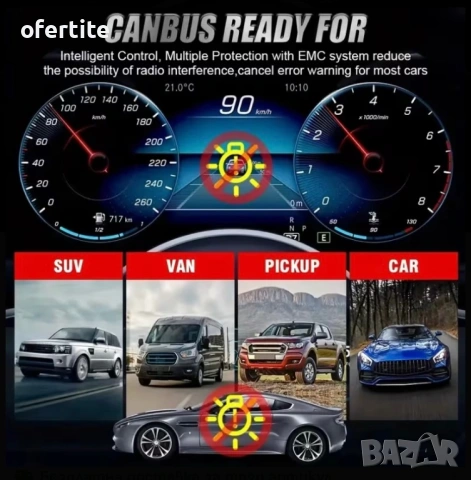 ✅ LED 🔝 H7 / 50W / 6500k, снимка 4 - Аксесоари и консумативи - 53453870