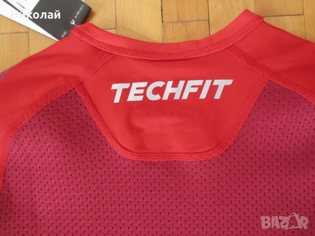 adidas Tech-Fit Short-Sleeve Shirt , снимка 6 - Тениски - 29056854