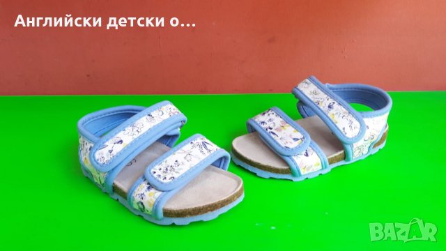 Английски детски сандали с естествена кожастелка-ортопедични-M&S, снимка 2 - Детски сандали и чехли - 28536995