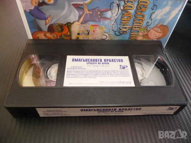 Омагьосаното кралство VHS филм Брадата на краля анимация приказка хубава история филмче забаление, снимка 2 - Анимации - 52449482