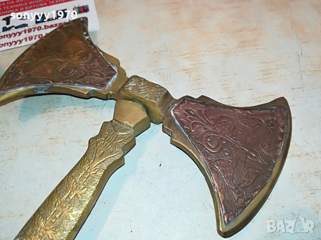 БРАДВИ МЕД/МЕСИНГ-ВНОС АНГЛИЯ 2304221923, снимка 7 - Антикварни и старинни предмети - 36546744