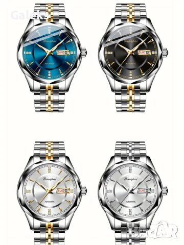 Мъжки, Спортен Часовник *Curren Blue* Сребрист кварцов хронограф!, снимка 9 - Мъжки - 49522534