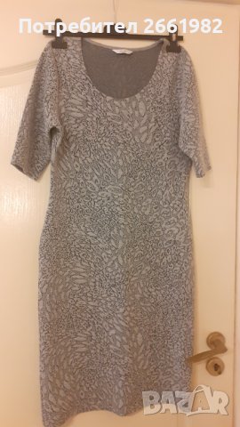 Стилна сива рокля, снимка 1 - Рокли - 38573645